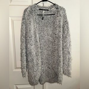 Cute sweater furry cardigan